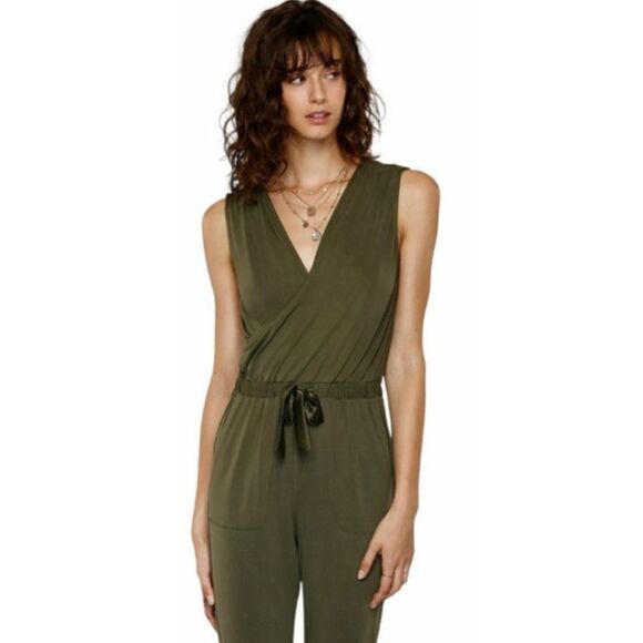 Heartloom Rivky Knit Jumpsuit in Olive Green XL NWOT - Picture 2 of 11